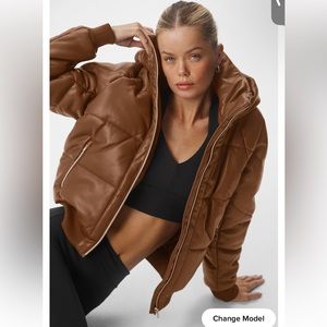 Alo Faux Leather Boss Puffer